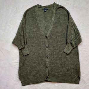 American Eagle Outfitters Green Oversized Batwing Long Sleeve Cardigan Size XS-S
